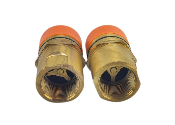 1-1/4” rápidos hidráulicos de cobre amarillo bloqueados del hilo conectan las colocaciones