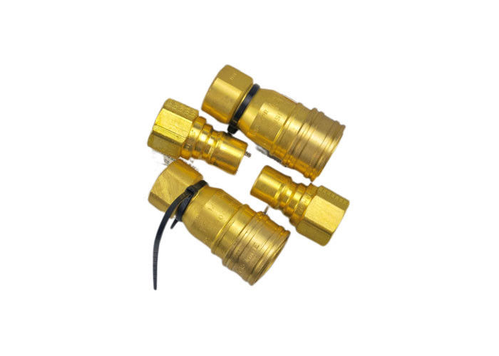 Hilo 3000PSI para conectar el acoplamiento de cobre amarillo de la válvula tubular