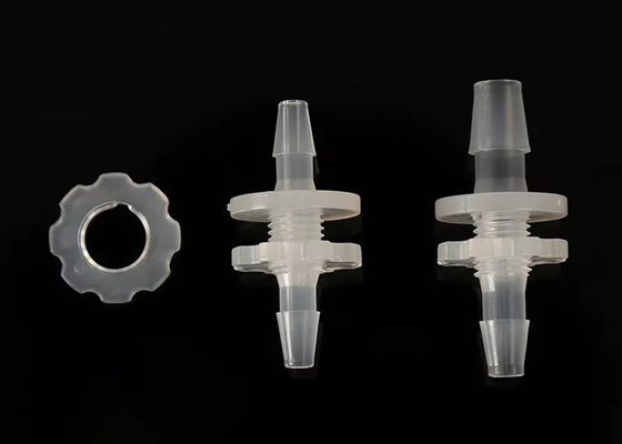 Conector de tabique hermético plástico de púas de la manguera del igual para el líquido