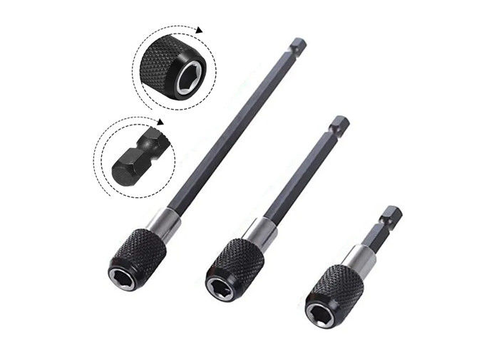 1/4 pulgadas de cabeza de extensión de la varilla de lote Desengranaje magnético de transferencia rápida palanca de autobloqueo de la extensión de la varilla de 150 mm herramientas manuales
