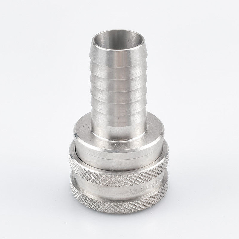Serial ST acero inoxidable acoplamientos rectos a través de un diseño sin válvulas para fluidos de alta viscosidad
