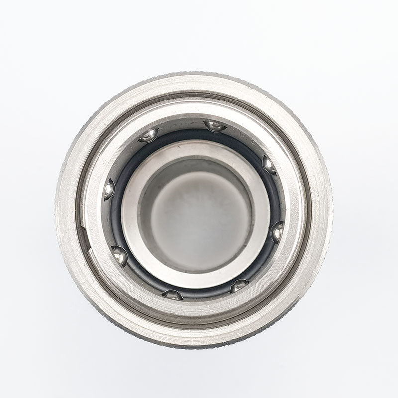 Serial ST acero inoxidable acoplamientos rectos a través de un diseño sin válvulas para fluidos de alta viscosidad