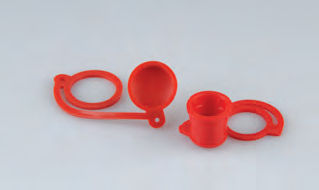 Capuchones y tapones de polvo rojo de plástico para acoplamientos rápidos de la serie CB-TF